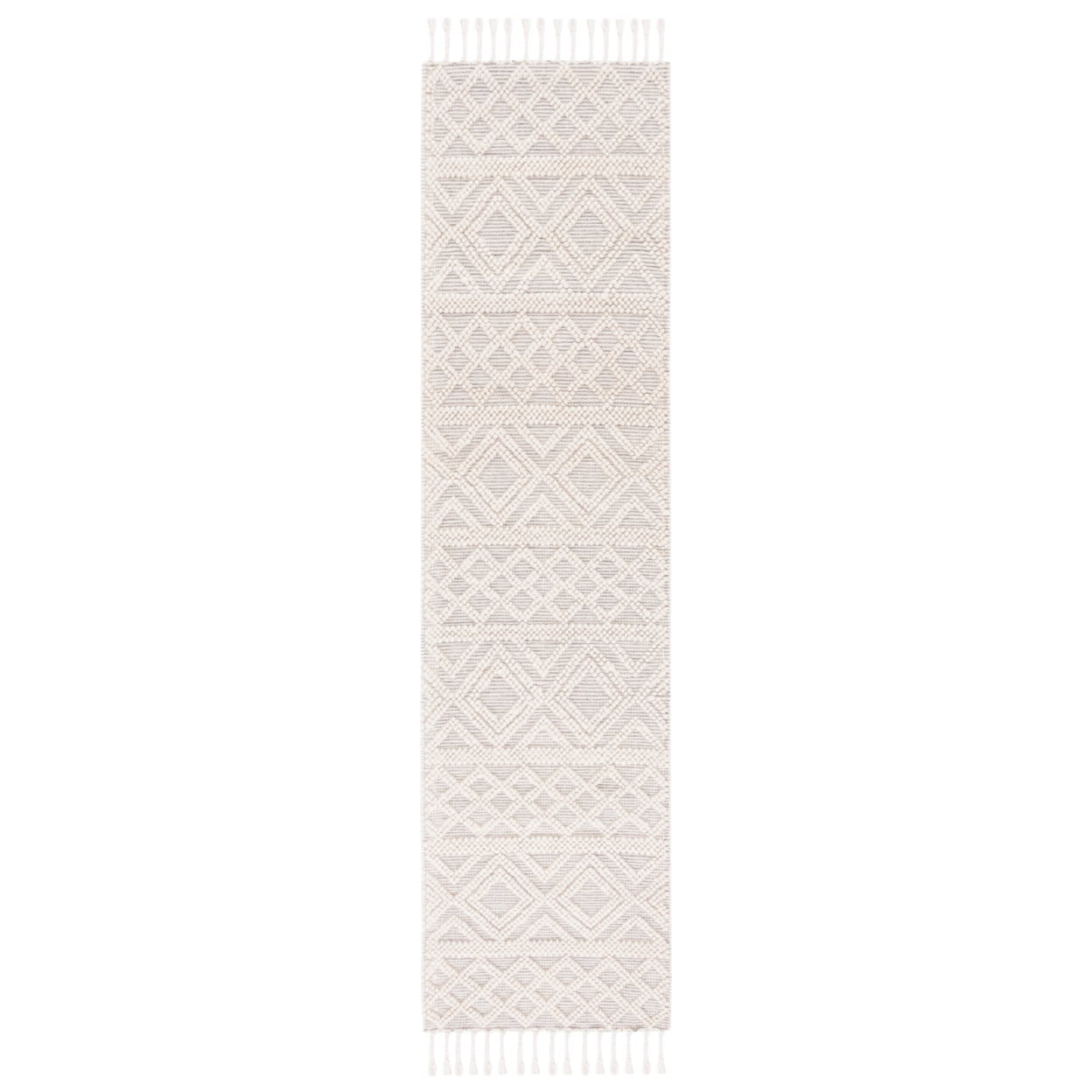 SAFAVIEH Natura Katie Southwestern Wool Area Rug, Ivory/Blue, 8' x 10'