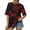 Wine, variant on AKOEE Tie Dye T-Shirts Womens Oversized Fit Summer Crewneck Short Sleeve Tops Loose Casual Workout Tees (XL, Black)
