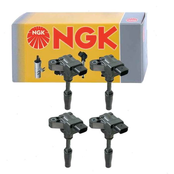4 pc NGK Ignition Coils compatible with Cadillac ATS 2.0L 2.5L L4 2013-2019