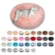 thumbnail image 1 of Soft Round Cat Bed Plush Pet Bed for Cats & Small Dogs, 50cm in Emerald Green, 1 of 5