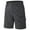 Dark Gray, variant on Mens Hiking Cargo Shorts with Zipper Pockets Plus Size Casual Loose Quick Dry Outdoor Shorts