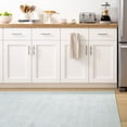 thumbnail image 4 of Dash & Albert Herringbone Machine Washable Rug, 4' x 6', Swedish Blue, 4 of 7