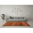 thumbnail image 3 of Ahgly Company Indoor Rectangle Abstract Orange Modern Area Rugs, 5' x 8', 3 of 4
