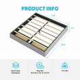 BALUS 79"W Platform Bed Frame,King Size Mattress Foundation,Wood Slat