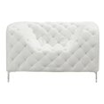thumbnail image 2 of ZUO Providence Faux Leather Accent Chair in White, 2 of 3