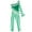 Green, variant on Alvivi Kids Girls One Shoulder Long Sleeve Jumpsuit Christmas Dance Bodysuit 4-16