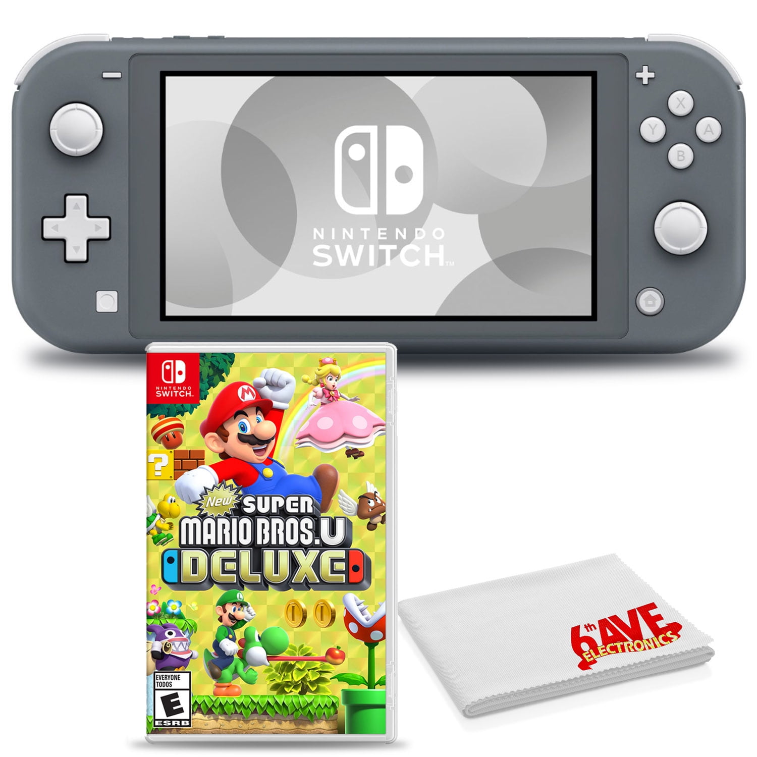 Nintendo Switch Lite (Gray) Bundle with Mario 3D All-Stars and 