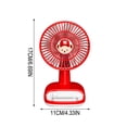 thumbnail image 3 of Ventilador de escritorio mini recargable por USB con viento ajustable de 3 velocidades, diseño portátil de mano y clip para dormitorio, oficina y exteriores., 3 of 7