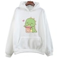 thumbnail image 5 of Sudadera con capucha de dinosaurio de té Boba de dibujos animados, ropa linda de manga, sudaderas para mujer y hombre, sudaderas de invierno de polar con bolsillo, suéteres de cuello redondo, 5 of 5