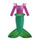 thumbnail image 4 of Disney-vestido de la Sirenita Ariel para niña, conjunto de disfraz de sirena, ropa de fiesta de cumpleaños y Carnaval, 4 of 5