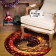 thumbnail image 4 of ERK 1Pcs 3D Animal Round Rug Large Living Room Area Rug Stain Washable Soft Floor Mat For Sofa, 4 of 4