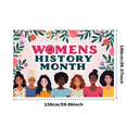 thumbnail image 3 of Floral Themed Womens History Month Banner Backdrop Party Decorations Photography Props Celebration Background Decor for Events Gatherings and Commemorations, 3 of 8