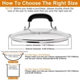 thumbnail image 2 of SWZHAI 8.5 Inch Pan Lid, Tempered Glass Lid, Universal Pot Lids for Cooking, Designed with Steam Vent Hole and Heat Resistant Handle, 2 of 7