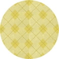 thumbnail image 1 of Ahgly Company Machine Washable Indoor Round Transitional Golden Brown Yellow Area Rugs, 8' Round, 1 of 7