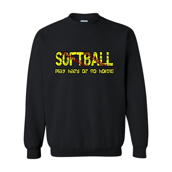 Artix - Women Sweatshirts and Hoodies - Softball Play Hard or Go Home