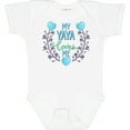 thumbnail image 3 of Inktastic My Yaya Loves Me with Hearts and Flowers Boys or Girls Baby Bodysuit, 3 of 5