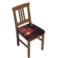 thumbnail image 1 of Wukai Lone Rider Under Red Sky Pattern Square Chair Cushion Protector, Elastic Band Strap Cushion Cover Chair Decoration-Six Piece, 1 of 7