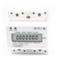 thumbnail image 2 of Eigraketly Medidor de energía eléctrica de carril DIN de 35mm, caja de plástico, monofásico, 220V/230V, medidor de consumo de energía, Herramientas eléctricas, 2 of 6