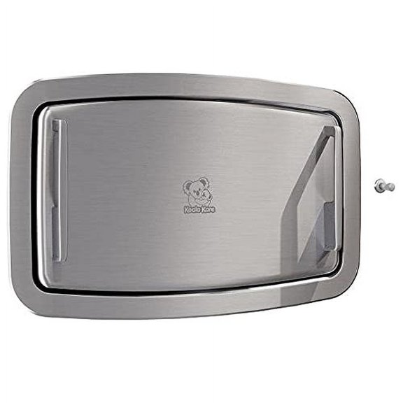 Baby Changing Station, Wall Horizontal Mount, 37.06 X 21.63, Gray