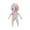 B005- Multicolor, variant on Squeeze Slow Rise, Silicone Student Doll, 3 In, Sensory Squeeze Toys, Stretchy Squeeze Toys, Valentines Toys, Dark Brown, Mini Silicone Student, 1 Pc