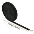 thumbnail image 3 of Uxcell 33Ft-8mm High TEMP Silicone Fiberglass Sleeve Insulation Cable Protectors Black, 3 of 5
