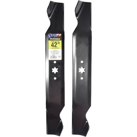 MaxPower 561548B 2-Blade Set for 42 Inch Cut MTD/Cub Cadet/Troy Bilt Replaces 42-04126, 742-04308, 742-0616 and Many Others, OEM #'s