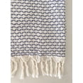 thumbnail image 4 of Beach Wave Turkish Cotton Beach Towel Country Club Blue, 4 of 12