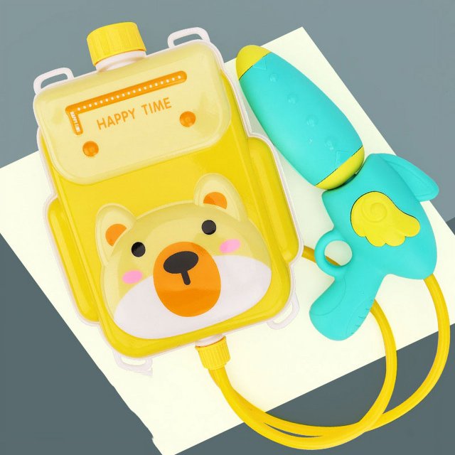 Mochila para niños, pistola de agua de juguete, pistola de agua de playa extraíble, juguetes al aire libre, Shiba Inu, 1300 ml