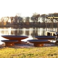 thumbnail image 4 of Fire Pit Art AS 36-Wood Burning 12 x 36 in. Asia Fire Pit, Iron Oxide Patina - Wood Burning, 4 of 6