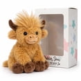 thumbnail image 1 of Peluche SHSEEN Vaca Highland de 20 cm, animal de peluche mini, 1 of 7