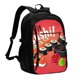 thumbnail image 1 of Balery Sushi Mochila con carga USB para hombre y mujer - Mochila impermeable y antirrobo para laptop con puerto USB para viajes, trabajo, 1 of 7