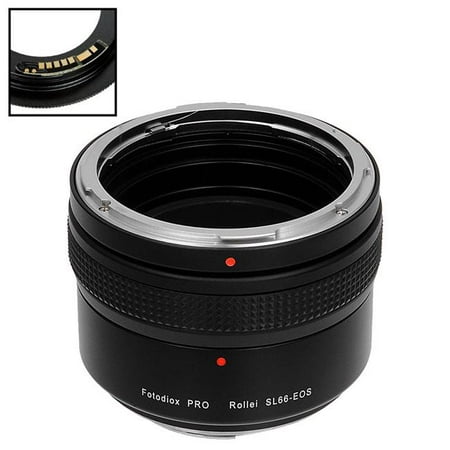 UPC: 0847372046201 | Fotodiox SL66-EOS-Pro-FC10 Lens Mount Adapter with Rolleiflex Lens to Canon EOS SLR Camera Body