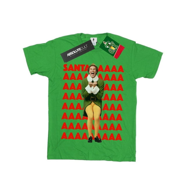 Elf T-Shirt en Coton Girls Buddy Santa Scream