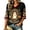 Black(Halloween Pumpkin Ghost), variant on Hallween T Shirts for Women 3/4 Sleeve T Shirts for Women Loose Casual Pumpkin Ghost Blouses Holiday Novelty V Neck Fall Summer Tee Tops Coffee M