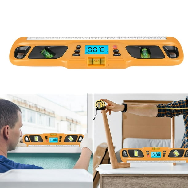 Transportador Digital Y Buscador De ángulos Para Carpintería - Con Nivel De Burbuja, Imán Y Cubierta De Goma