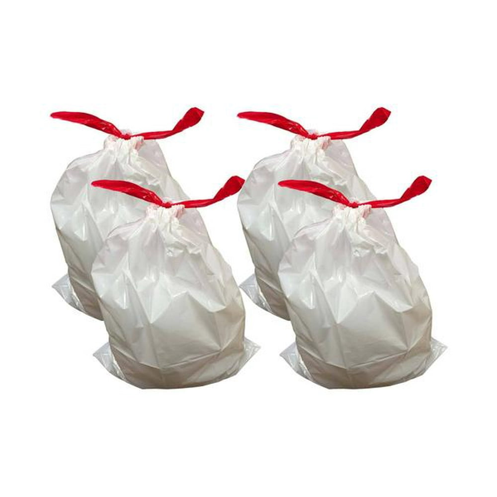 40pk Durable Garbage Bags, Fits Simplehuman® ‘size “A”‘, 4.5L / 1.2
