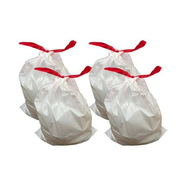 40pk Durable Garbage Bags, Fits Simplehuman® ‘size “A”‘, 4.5L / 1.2