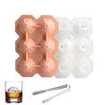 thumbnail image 3 of QINXIN Silicone 6 Grid Diamond Ice Cube Mold With Covers Homemade Reusable Easy Release Ice Ball Maker, 3 of 7