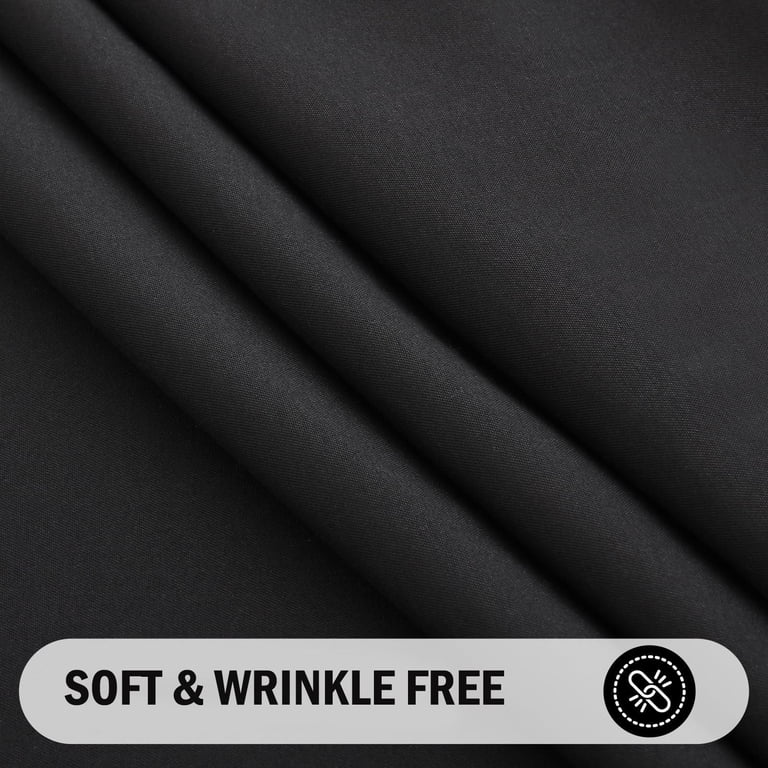 Smiry Waterproof Polyester Tablecloth, 60" x 84", Black photo 3