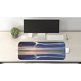 thumbnail image 2 of Nature Computer Mouse Pad, Thunder over the Sea with Reflections Storm Theme Mother Earth Theme Image, Rectangle Non-Slip Rubber Mousepad Large, 31" x 12" Gaming Size, Orange Blue, by Ambesonne, 2 of 2