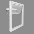 thumbnail image 3 of Porte à Clapet pour Chien Chat Petit Animal Chaton Transparent ABS TG Blanc, 3 of 7