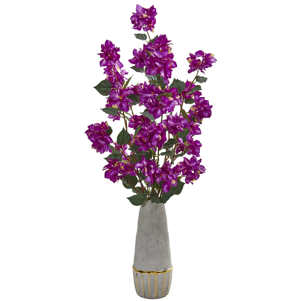 Nearly Natural 39 inch Bougainvillea Artificial Arrangement in ...