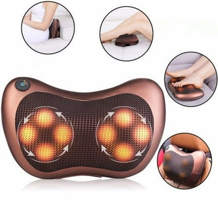 Relaxation Therapy - Electronic Heat Massage Therapy Pillow Massager Cushion Lumbar Neck Back Shoulder Relaxation Car Home Office Chair