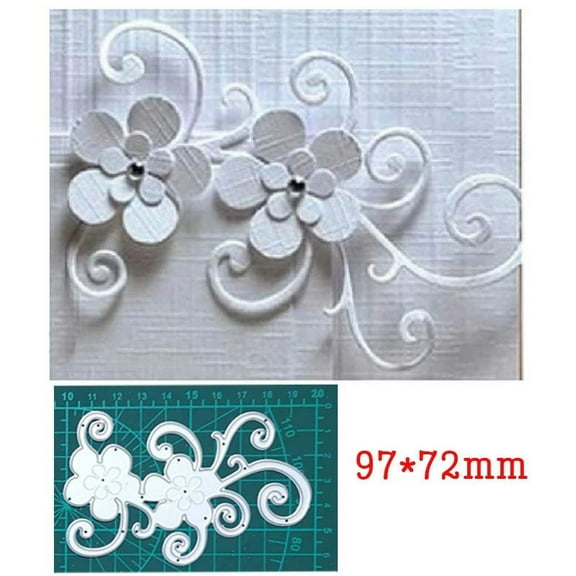Metal Die Cuts, Swirl Flower Vine Cutting Dies Stencil for DIY Scrapbooking Album Decorative Card Embossing Craft