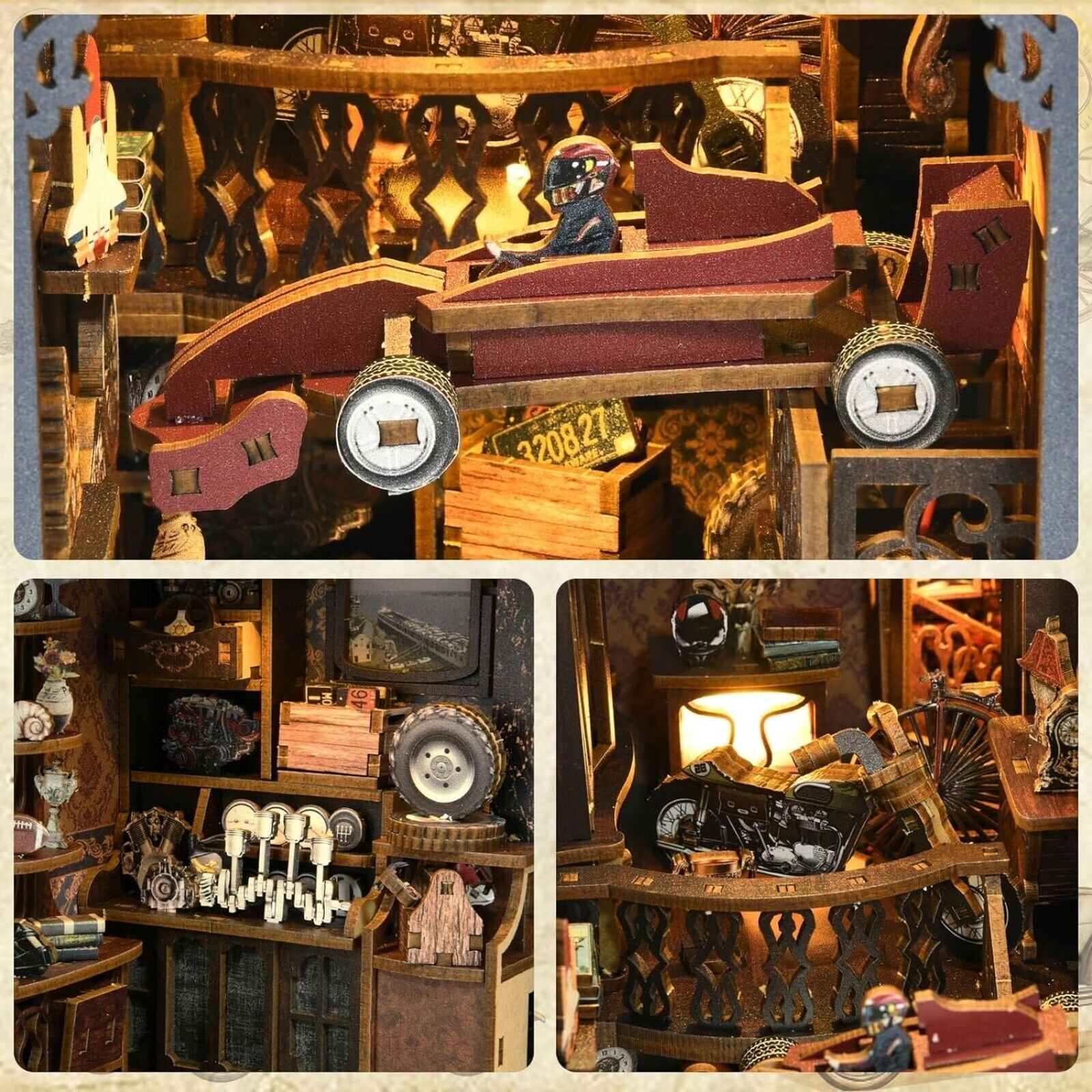 DIY Book Nook Kit for Adults Build Your Own 3D Wooden Puzzle Dollhouse Miniature House Kit