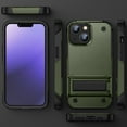 thumbnail image 5 of Allytech for iPhone 15 Plus Rugged Case, Military Grade Shockproof Anti-Stain Heavy Duty Hybrid Fashion Case with Invisible Kickstand, Soft TPU + Hard PC Case for iPhone 15 Plus - Green, 5 of 7