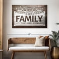 thumbnail image 3 of Elephant Stock Love Of A Family Quote Ii Wall Sign Wall Art - Horizontal Canvas Wall Art - Living Room Wall Decor - Wall Signs Canvas - Brown And White Decor - 48" x 32", 3 of 8