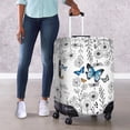 thumbnail image 4 of HELLHERO Butterfly Luggage Cover for Adults, Polyester Anti Aging Easy Disassemble Suitcase Sleeve All Size, 4 of 7