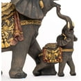 Dalax-Mama and Baby Decorative Elephants Statue Figurines Decor Trunk Facing Upwards Lucky ...
