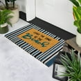 thumbnail image 3 of Northlight Natural Coir Leave the Sand at the Beach Striped Outdoor Doormat - 18" x 30", 3 of 6